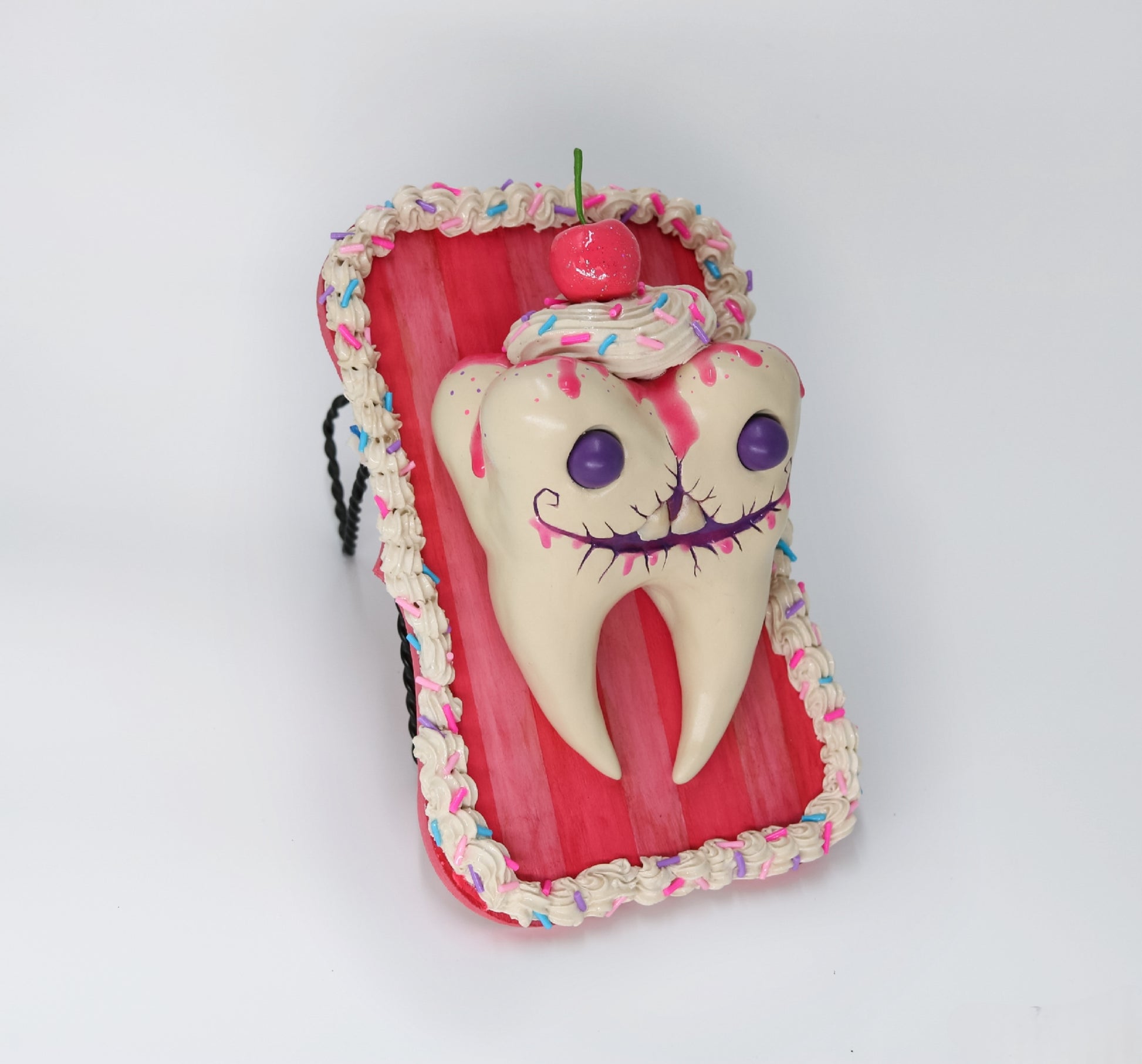 Sweet Tooth Candy Art Sculpture pink Dentist dentistry