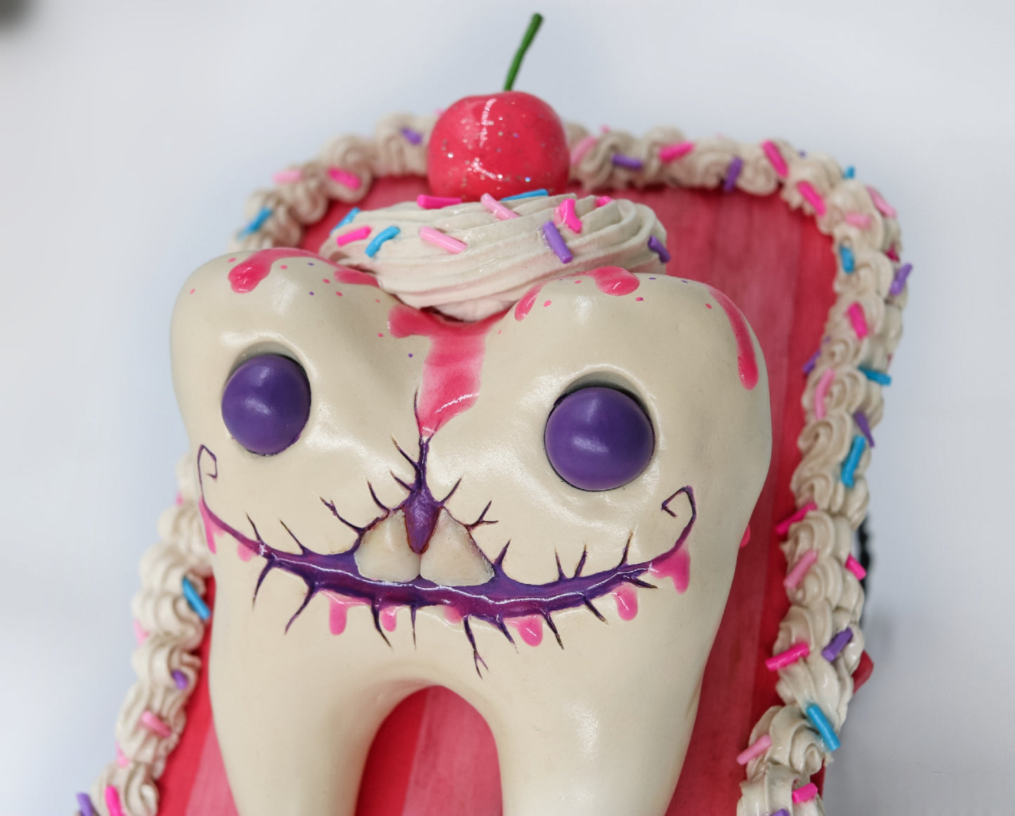 Sweet Tooth Candy Art Sculpture pink Dentist dentistry