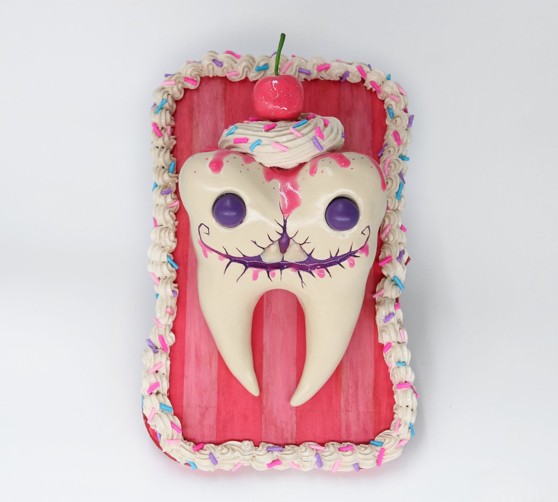 Sweet Tooth Candy Art Sculpture pink Dentist dentistry