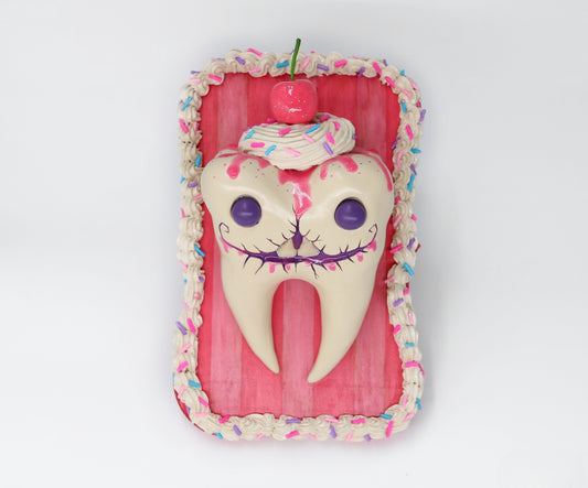 Sweet Tooth Candy Art Sculpture pink Dentist dentistry